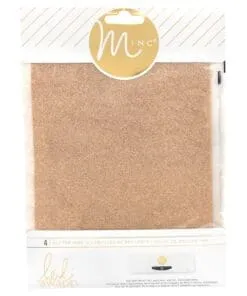 HOJAS FOIL GLITTER COLOR ROSA GOLD