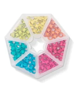 BANDEJA DE OJALES COLORES BRILLANTES