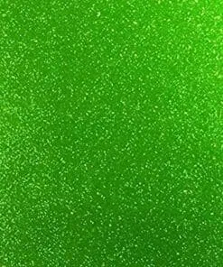 YARDA VINIL 24" PULGADAS TRANSPARENTE GLITTER APPLE GREEN 447TG