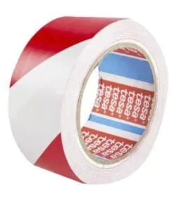 CINTA DE MARCAJE ROJO Y BLANCO TESA 60760 DE 50MM X 33MTS