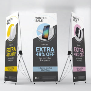 BANNER DISPLAY TIPO X
