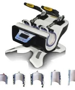 PLANCHA DE CALOR DE TAZAS DOBLE ESTACION CON 5 RESISTENCIAS