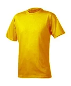 PLAYERA DE ALGODÓN AMARILLA TALLA L