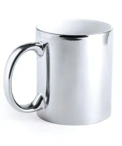 TAZA METALICA PLATEADO PARA SUBLIMAR