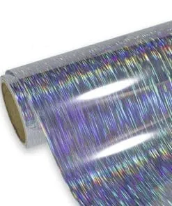 VINIL BRUSHED HOLLOGRAPHIC SILVER DE 12″ PULGADAS X 1.52MTS