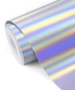 VINIL GLOSSY HOLOGRAPHIC MATTE SILVER DE 12″ PULGADAS X 1.52MTS
