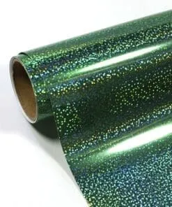 VINIL SPARKLE HOLOGRAPHIC GREEN DE 12" PULGADAS X 1.52MTS