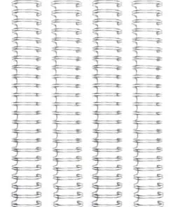 ESPIRAL PARA ENCUADERNAR 1" PULGADA COLOR PLATEADO