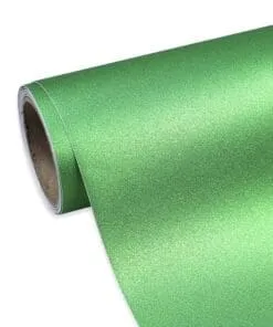 VINIL GLITTER GREEN DE 12" PULGADAS X 1.52MTS