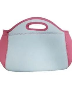 LONCHERA DE MANO COLOR ROSADO PARA SUBLIMAR