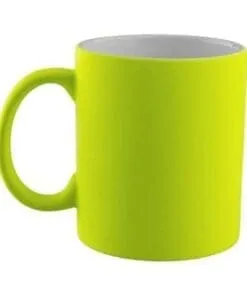 TAZAS FLUORESCENTE AMARILLA PARA SUBLIMAR