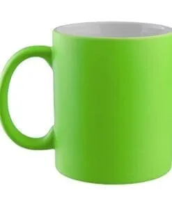TAZAS FLUORESCENTE VERDE PARA SUBLIMAR