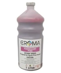 LITRO DE TINTA PARA SUBLIMACION CROMA COLOR ROSADO FLUORESCENTE