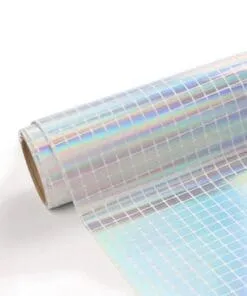 VINIL SCALED SILVER SQUARES 12" PULGADAS X 1.52MTS