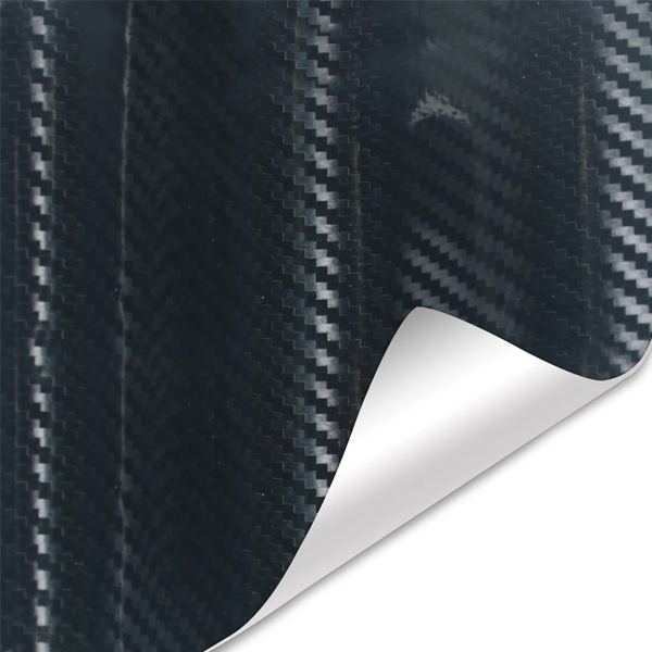  SINGARO Adhesivo de vinilo de fibra de carbono mate negro para  cuerpo e interior (1 x 5 pies) : Automotriz