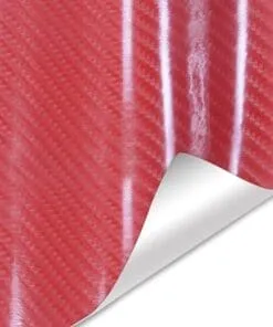 VINIL CARBON FIBER 5D RED DE 1.52MTS
