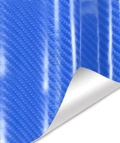 VINIL CARBON FIBER 5D BLUE DE 1.52MTS