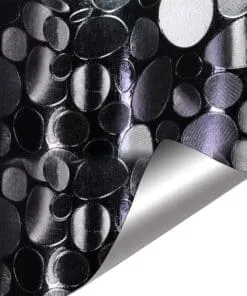 VINIL 3D COBBLESTONE PATTERN BLACK DE 60" PULGADAS