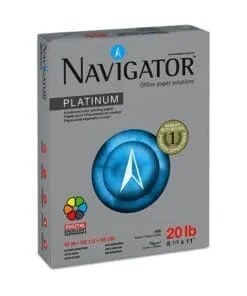 PAQUETE DE 500 HOJAS BOND PLATINUM NAVIGATOR TAMAÑO CARTA
