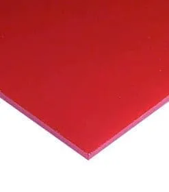 PLANCHA DE ACRÍLICO ROJO SOLIDO 3MM