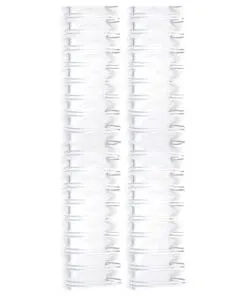 ESPIRAL PARA ENCUADERNAR DE 1 1/4" DE PULGADA COLOR BLANCO 2 PIEZAS