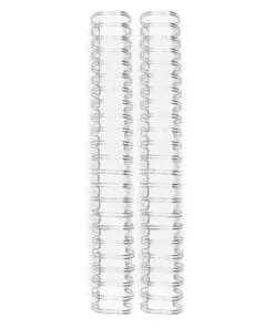 ESPIRAL PARA ENCUADERNAR DE 3/4" PULGADA COLOR PLATEADO 2 PIEZAS