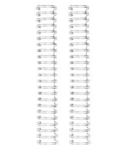 ESPIRAL PARA ENCUADERNAR DE 5/8" PULGADAS COLOR PLATEADO 2 PIEZAS