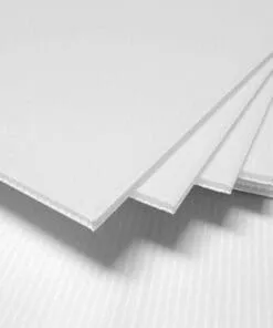 PLANCHA DE COROPLAST BLANCO TRATAMIENTO CORONA DE 4MM