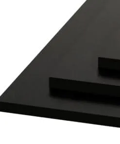 PLANCHA DE PVC COLOR NEGRO 10MM