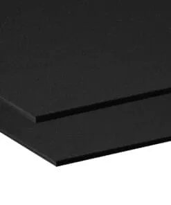 PLANCHA DE PVC COLOR NEGRO 3MM