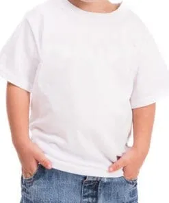 PLAYERA TELA BARCELONA TALLA 2 DE NIÑO PARA SUBLIMAR