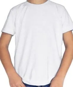 PLAYERA TELA BARCELONA TALLA 8 DE NIÑO PARA SUBLIMAR