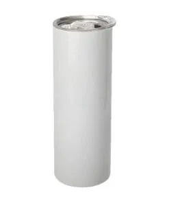 VASO DE ACERO INOXIDABLE COLOR BLANCO DE 20 ONZAS