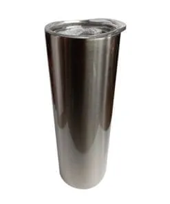 VASO DE ACERO INOXIDABLE COLOR PLATEADO DE 20 ONZAS