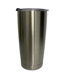 VASO TERMICO 20 ONZAS DE ACERO INOXIDABLE PLATEADO