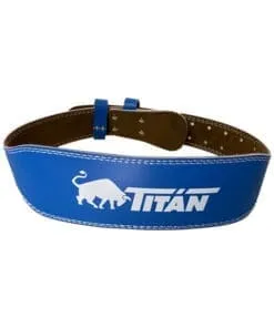 CINTURÓN DE CUERO TITAN COLOR AZUL