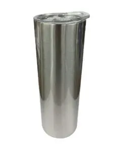 TUMBLER SKINNY DE 20 ONZAS COLOR PLATEADO