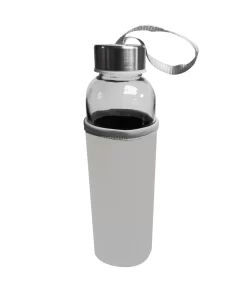 PACHON DE VIDRIO DE 500ML CON FUNDA DE NEOPRENO BLANCO