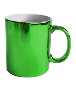 TAZA METALICA VERDE PARA SUBLIMAR