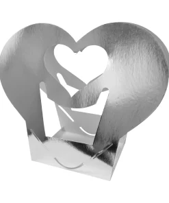 BLISTER PLATEADO SUBLIMABLE DE CORAZON PARA TAZAS 11 ONZAS