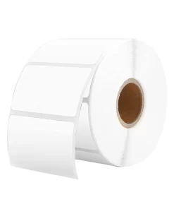 ROLLO DE ETIQUETA TERMICA RECTANGULAR BLANCA