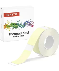 ROLLO DE ETIQUETA TERMICA MINI AMARILLA