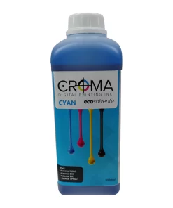 LITRO DE TINTA ECOSOLVENTE CROMA COLOR CYAN