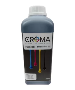 LITRO DE TINTA ECOSOLVENTE CROMA COLOR NEGRO