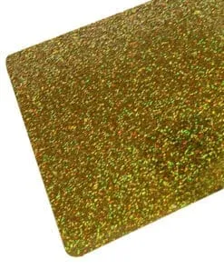 MINI PLANCHA DE ACRÍLICO GLITTER DORADO