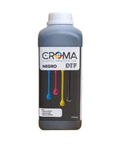 LITRO DE TINTA PARA DTF CROMA COLOR NEGRO