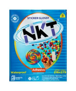 PAQUETE DE 20 HOJAS ADHESIVAS BRILLANTES NKT