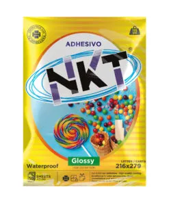 PAQUETE DE 50 HOJAS ADHESIVAS BRILLANTES NKT