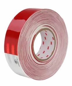 YARDA CINTA DE MARCAJE VEHICULAR 3M CONSPICUITY ROJO/BLANCO DE 2" PULGADAS
