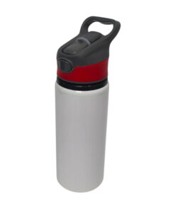 PACHON DE ALUMINIO BLANCO CON TAPA GRIS CON ROJO